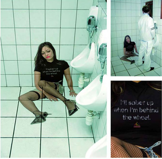 Illustration for article titled Bathroom Ads Warn Against The Dangers Of Drunk Sluts